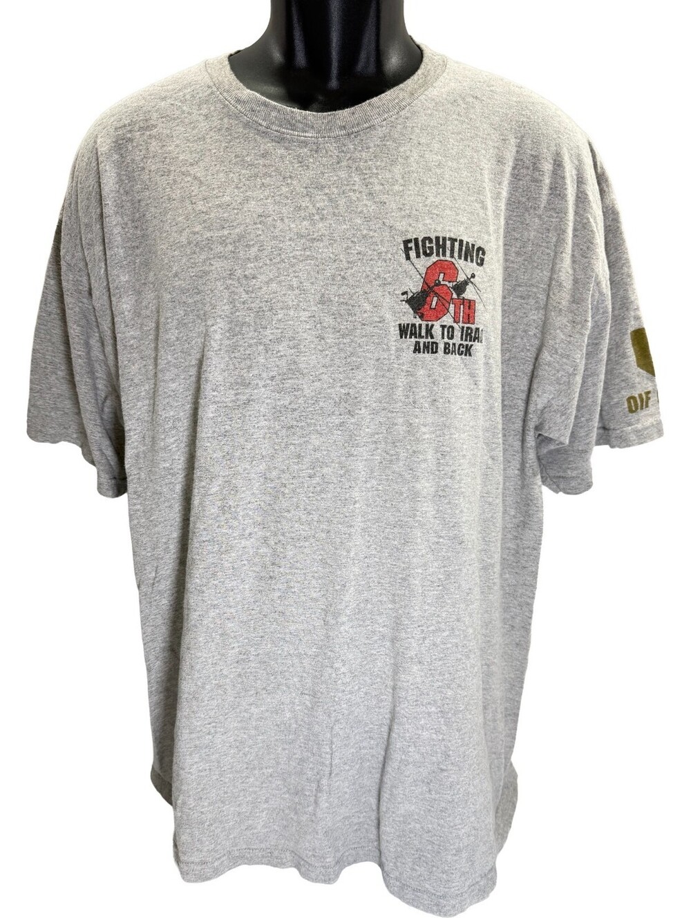 Fighting 6th Walk to Iraq & Back OIF 07-09 T-Shirt XL Operation Iraqi Freedom